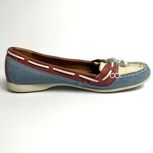 Sebago Boat Shoes‎ Leather Loafers Slip On Casual Blue Red Women's Size
7.5
